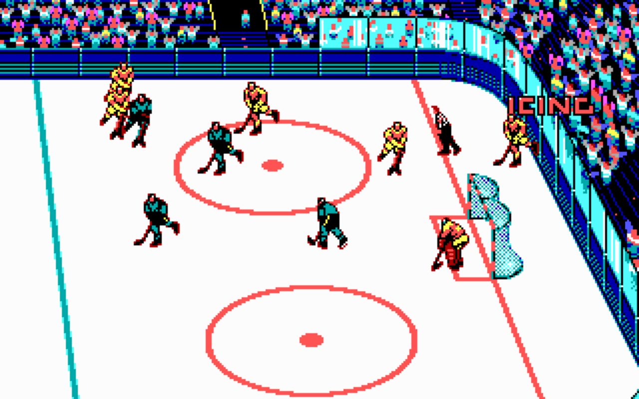 Gameplay screen of Blades of Steel (3/8) Gameplay screen of Blades of Steel (3/8)