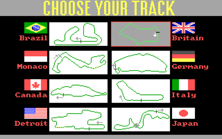 Gameplay screen of Grand Prix Circuit (5/8) Gameplay screen of Grand Prix Circuit (5/8)