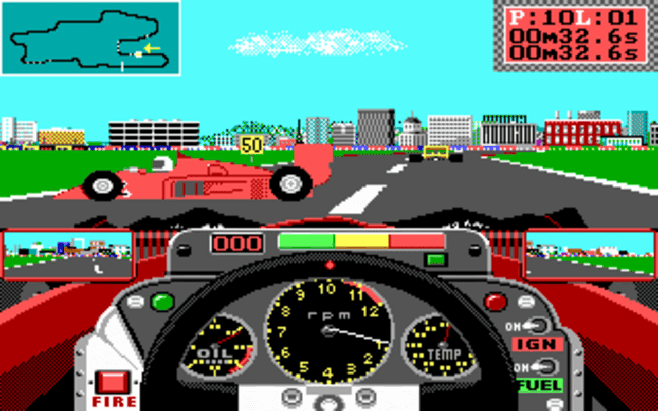 Gameplay screen of Grand Prix Circuit (1/8) Gameplay screen of Grand Prix Circuit (1/8)