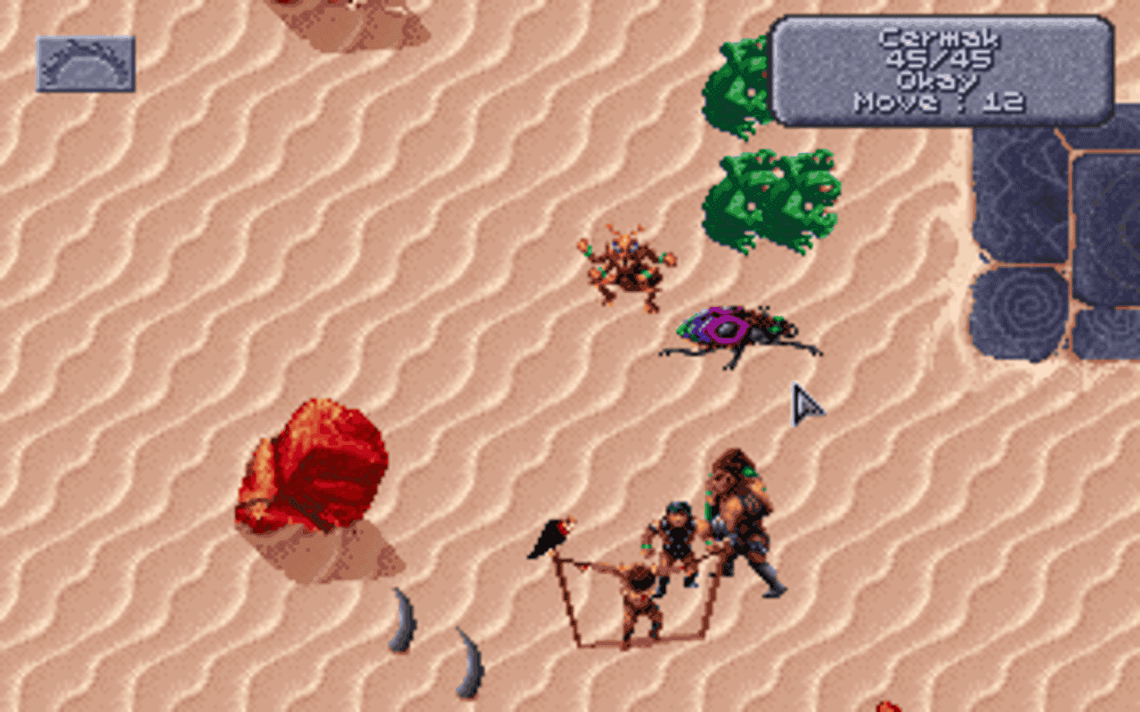 Gameplay screen of Dark Sun: Shattered Lands (4/8) Gameplay screen of Dark Sun: Shattered Lands (4/8)