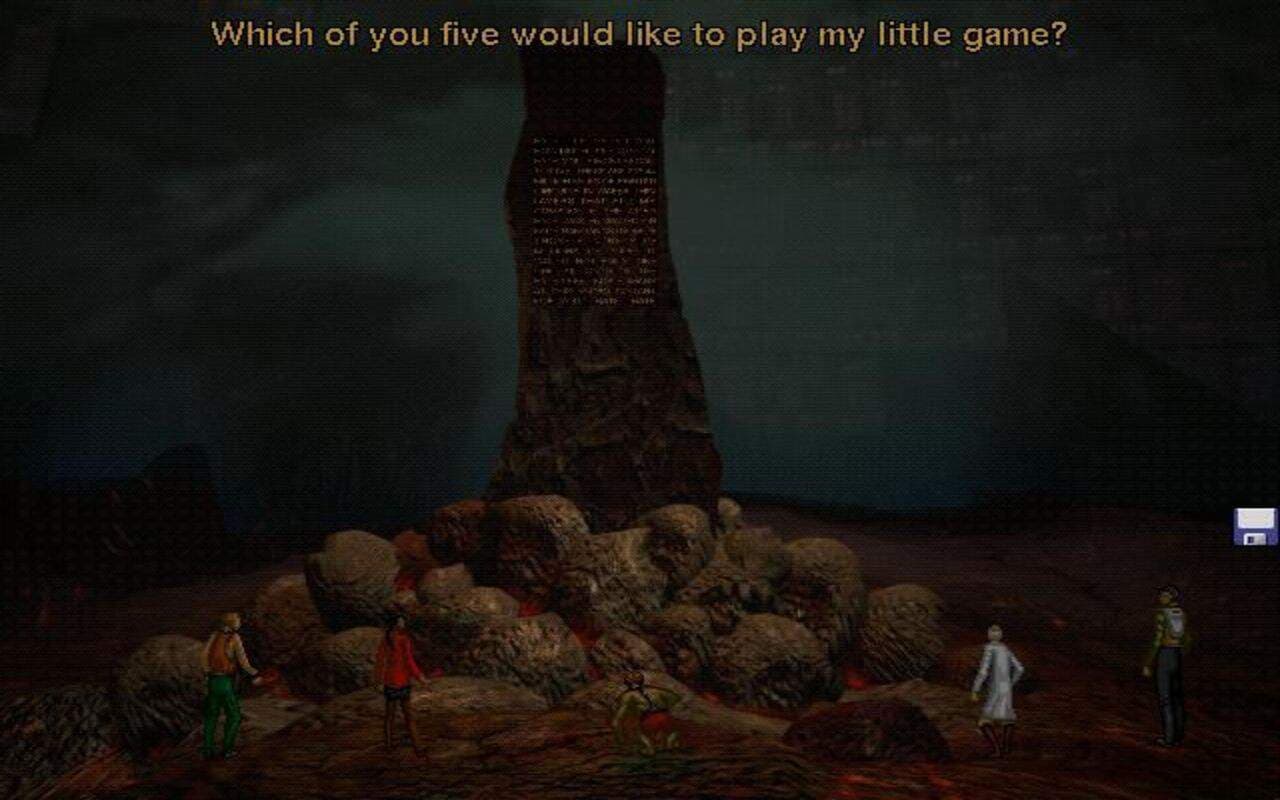 Gameplay screen of Harlan Ellison: I Have No Mouth, and I Must Scream (1/8) Gameplay screen of Harlan Ellison: I Have No Mouth, and I Must Scream (1/8)