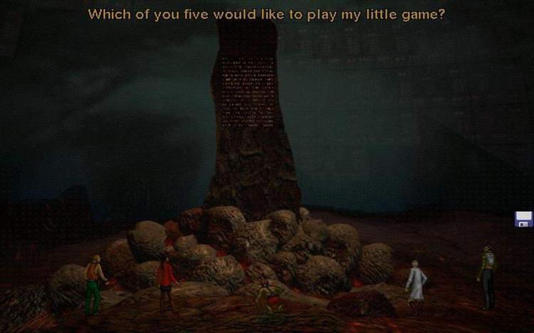 Gameplay screen of Harlan Ellison: I Have No Mouth, and I Must Scream (1/8) Gameplay screen of Harlan Ellison: I Have No Mouth, and I Must Scream (1/8)