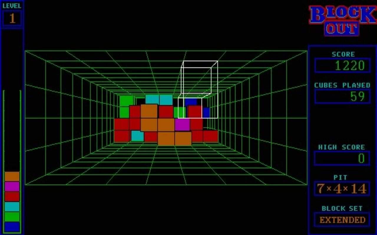 Gameplay screen of Blockout (8/8) Gameplay screen of Blockout (8/8)