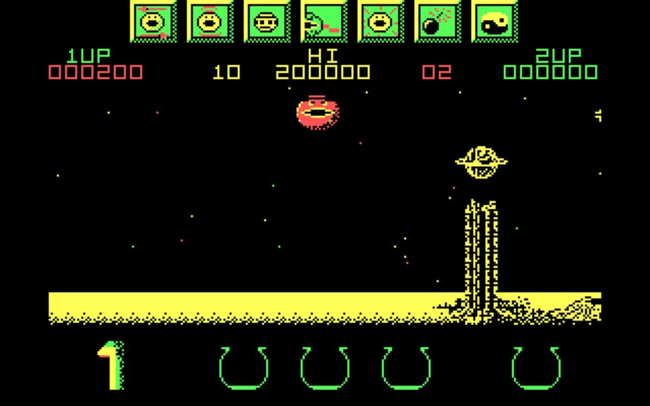 Gameplay screen of Wizball (2/4) Gameplay screen of Wizball (2/4)