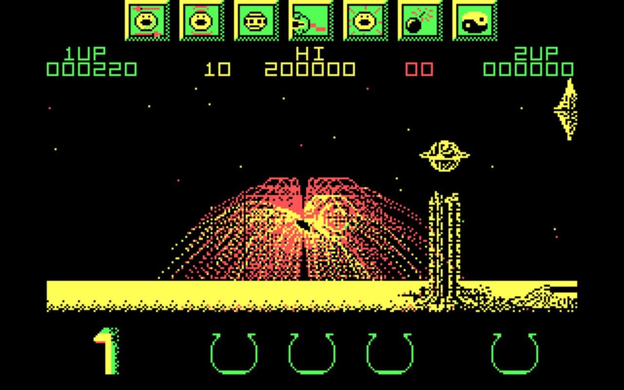 Gameplay screen of Wizball (3/4) Gameplay screen of Wizball (3/4)