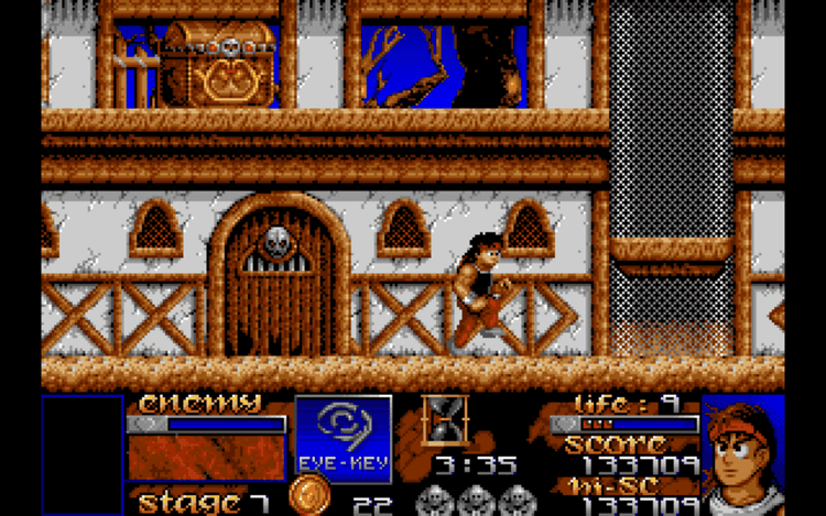 Gameplay screen of Risky Woods (5/8) Gameplay screen of Risky Woods (5/8)