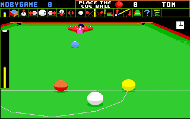Gameplay screen of Jimmy White's 'Whirlwind' Snooker (3/8) Gameplay screen of Jimmy White's 'Whirlwind' Snooker (3/8)