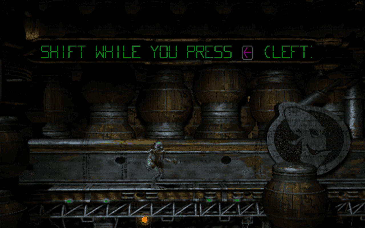 Gameplay screen of Oddworld: Abe's Oddysee (1/8) Gameplay screen of Oddworld: Abe's Oddysee (1/8)