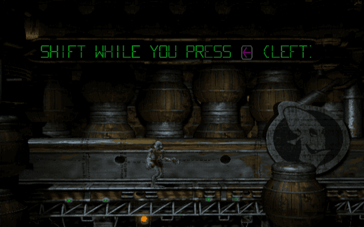 Gameplay screen of Oddworld: Abe's Oddysee (1/8) Gameplay screen of Oddworld: Abe's Oddysee (1/8)