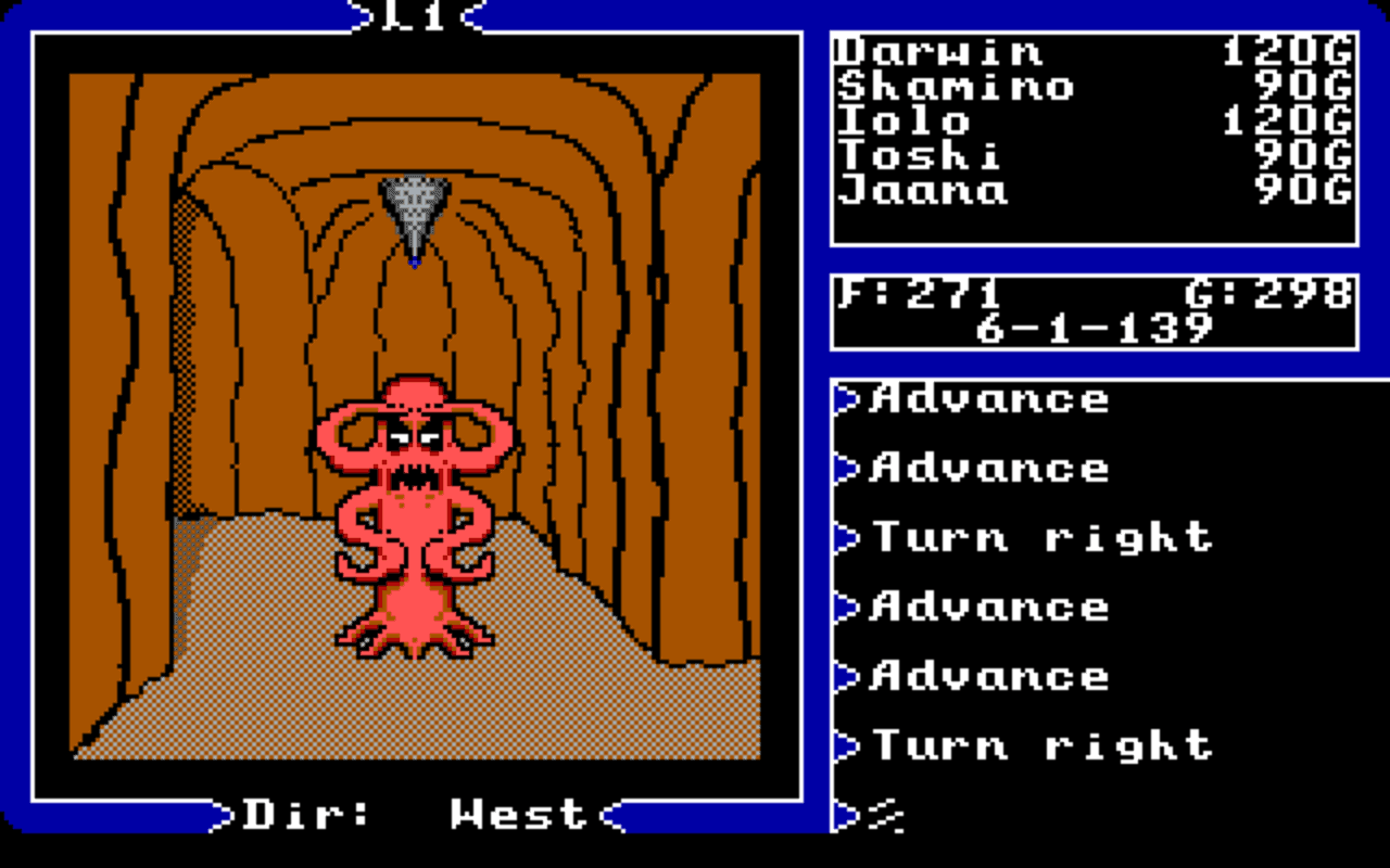 Gameplay screen of Ultima V: Warriors of Destiny (4/8) Gameplay screen of Ultima V: Warriors of Destiny (4/8)