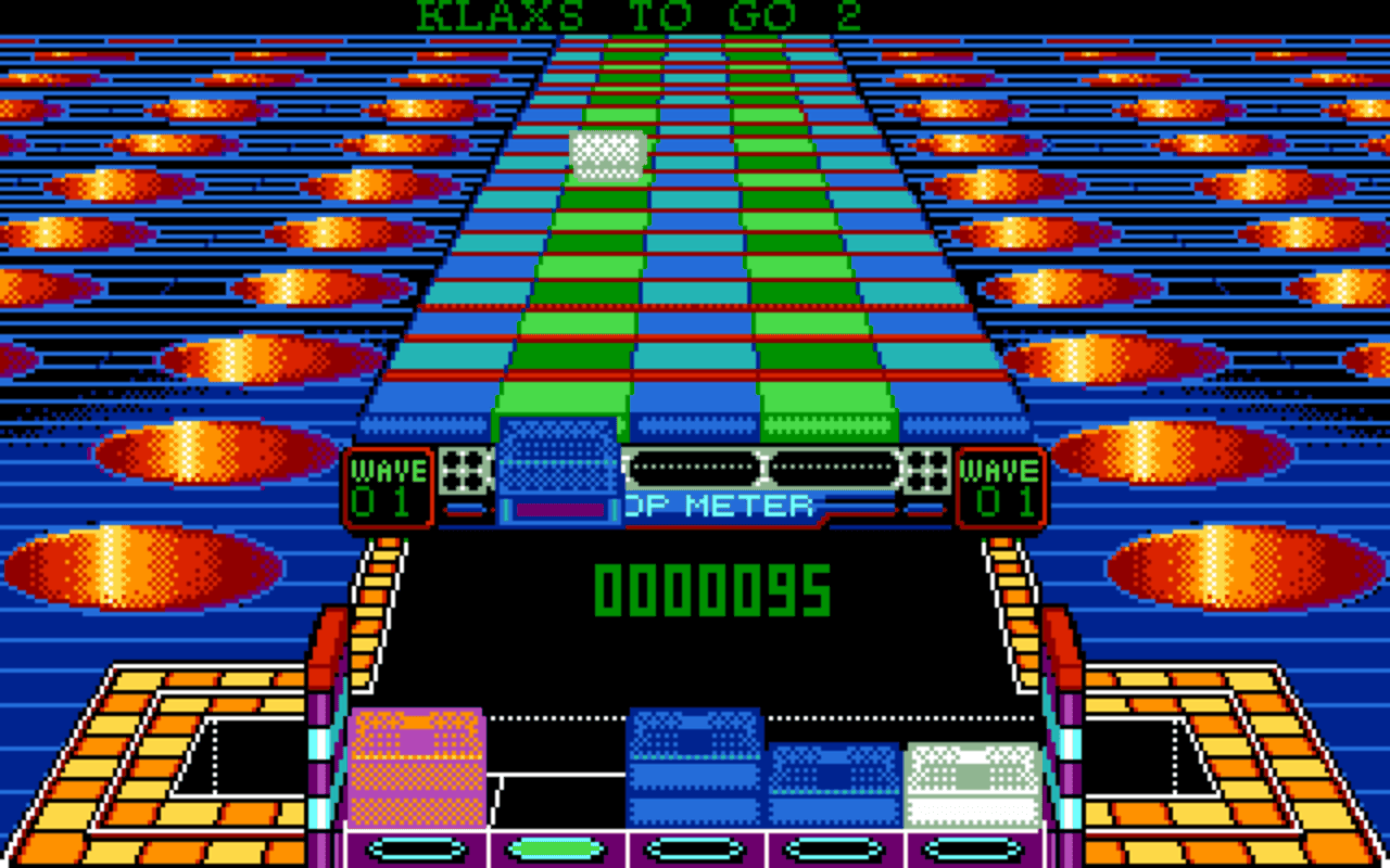 Gameplay screen of Klax (1/4) Gameplay screen of Klax (1/4)