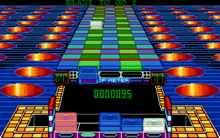 Gameplay screen of Klax (1/4) Gameplay screen of Klax (1/4)