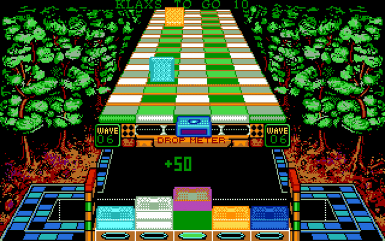 Gameplay screen of Klax (2/4) Gameplay screen of Klax (2/4)