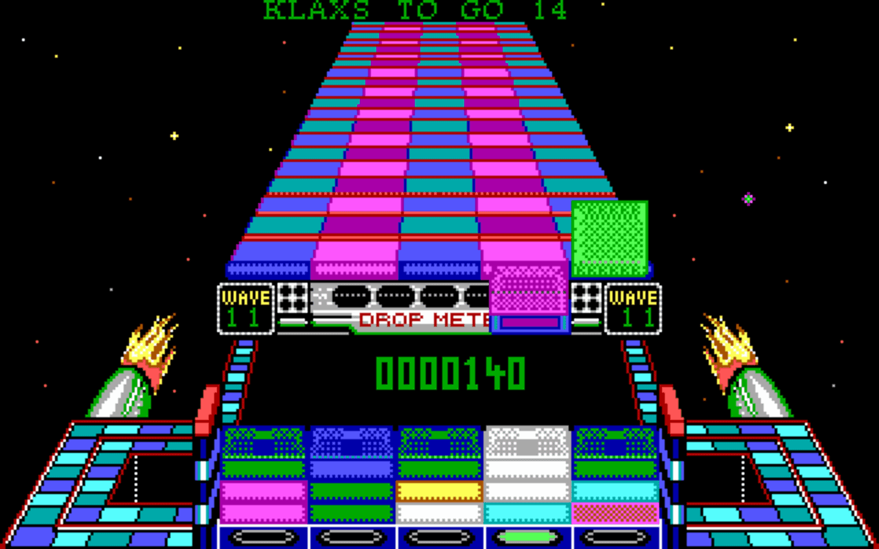 Gameplay screen of Klax (4/4) Gameplay screen of Klax (4/4)