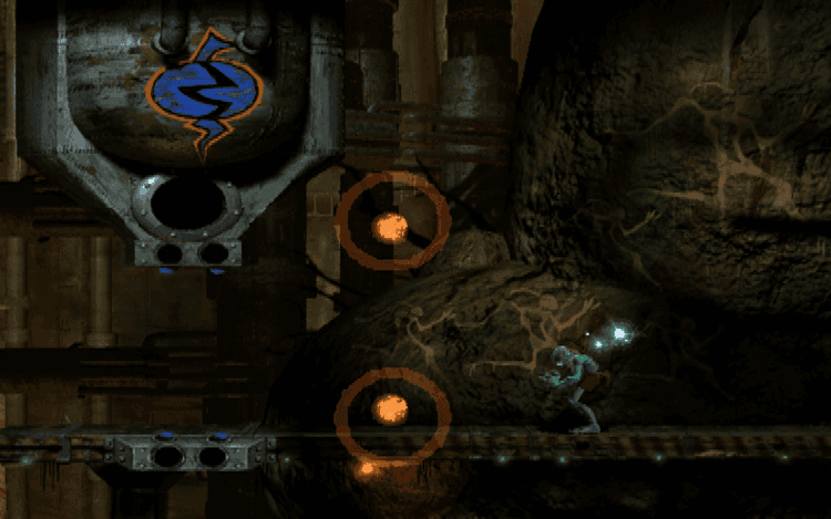 Gameplay screen of Oddworld: Abe's Oddysee (7/8) Gameplay screen of Oddworld: Abe's Oddysee (7/8)