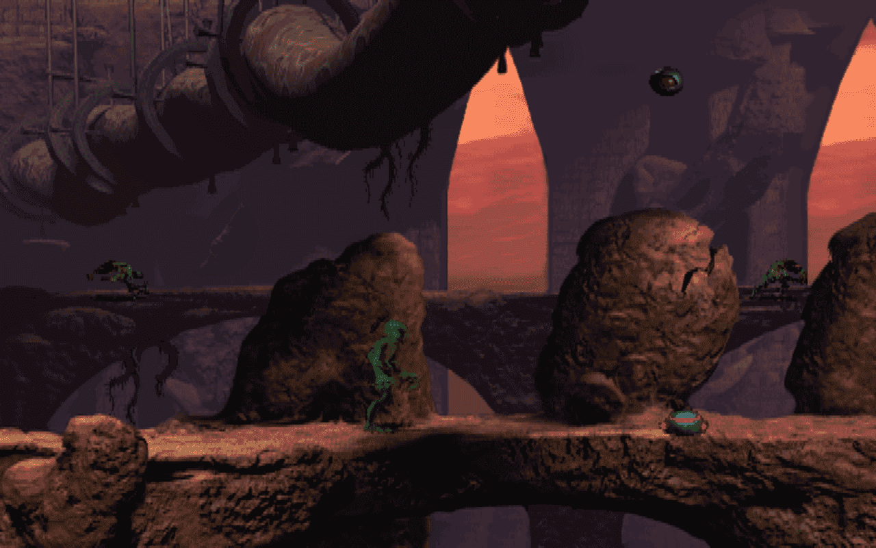 Gameplay screen of Oddworld: Abe's Oddysee (8/8) Gameplay screen of Oddworld: Abe's Oddysee (8/8)