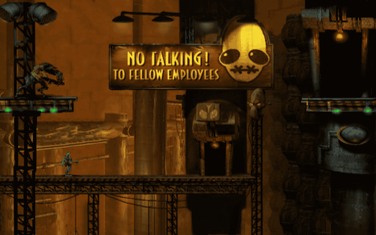 Gameplay screen of Oddworld: Abe's Oddysee (2/8) Gameplay screen of Oddworld: Abe's Oddysee (2/8)