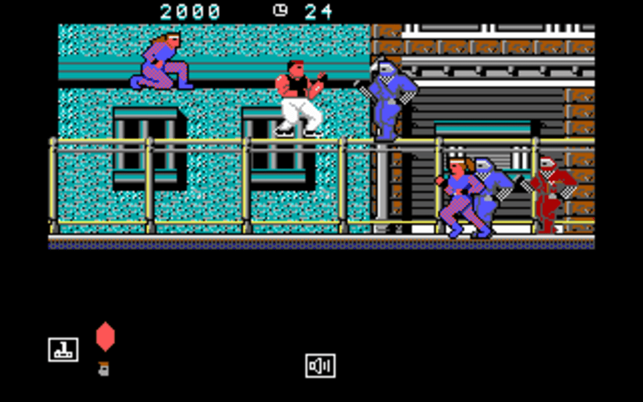 Gameplay screen of Bad Dudes (2/4) Gameplay screen of Bad Dudes (2/4)