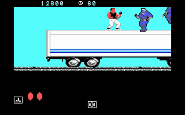 Gameplay screen of Bad Dudes (4/4) Gameplay screen of Bad Dudes (4/4)