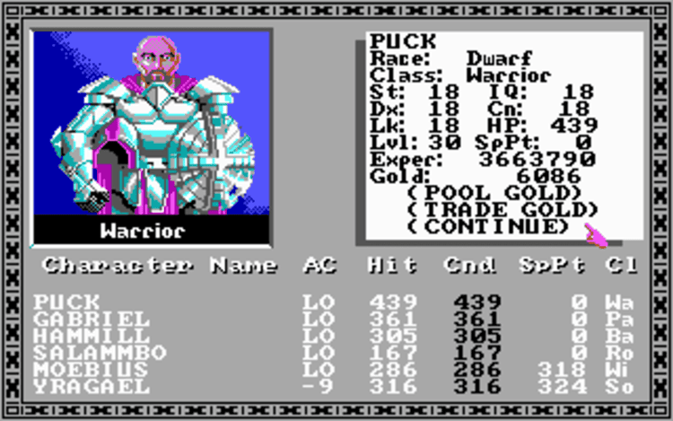 Gameplay screen of The Bard's Tale: Tales of the Unknown (2/8) Gameplay screen of The Bard's Tale: Tales of the Unknown (2/8)