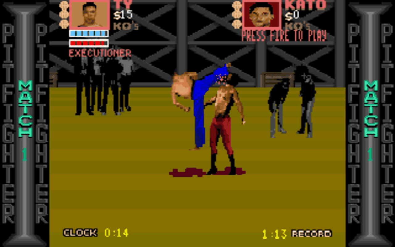 Gameplay screen of Pit-Fighter (1/8) Gameplay screen of Pit-Fighter (1/8)