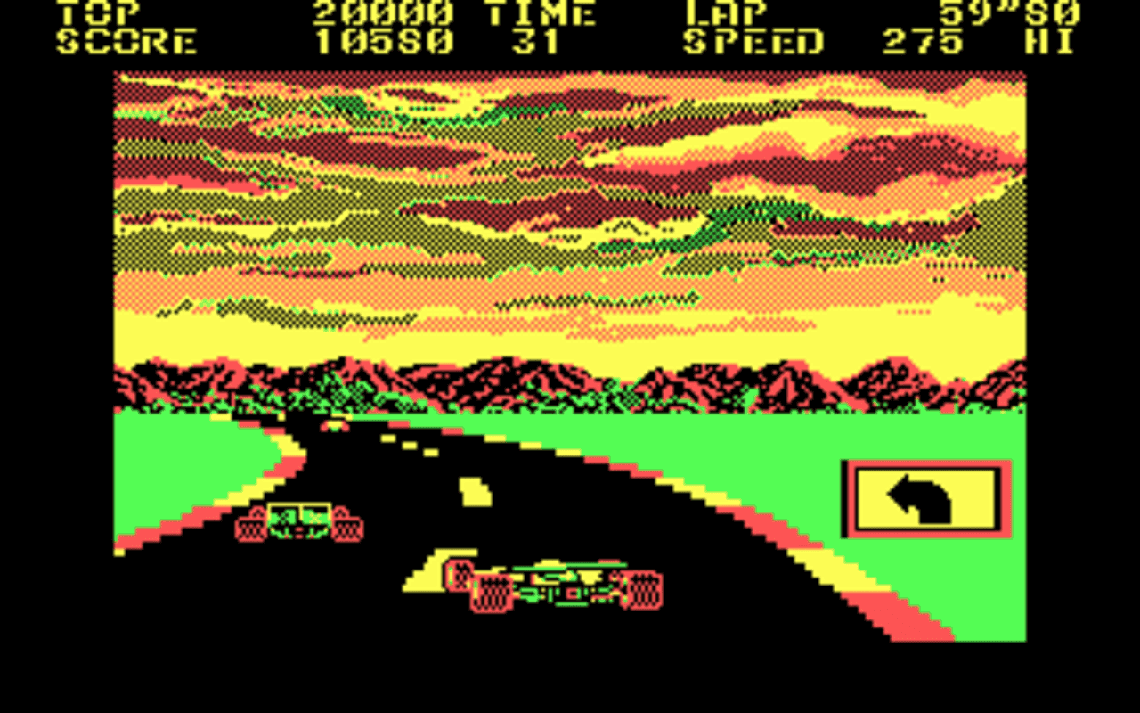 Gameplay screen of Pole Position (2/4) Gameplay screen of Pole Position (2/4)