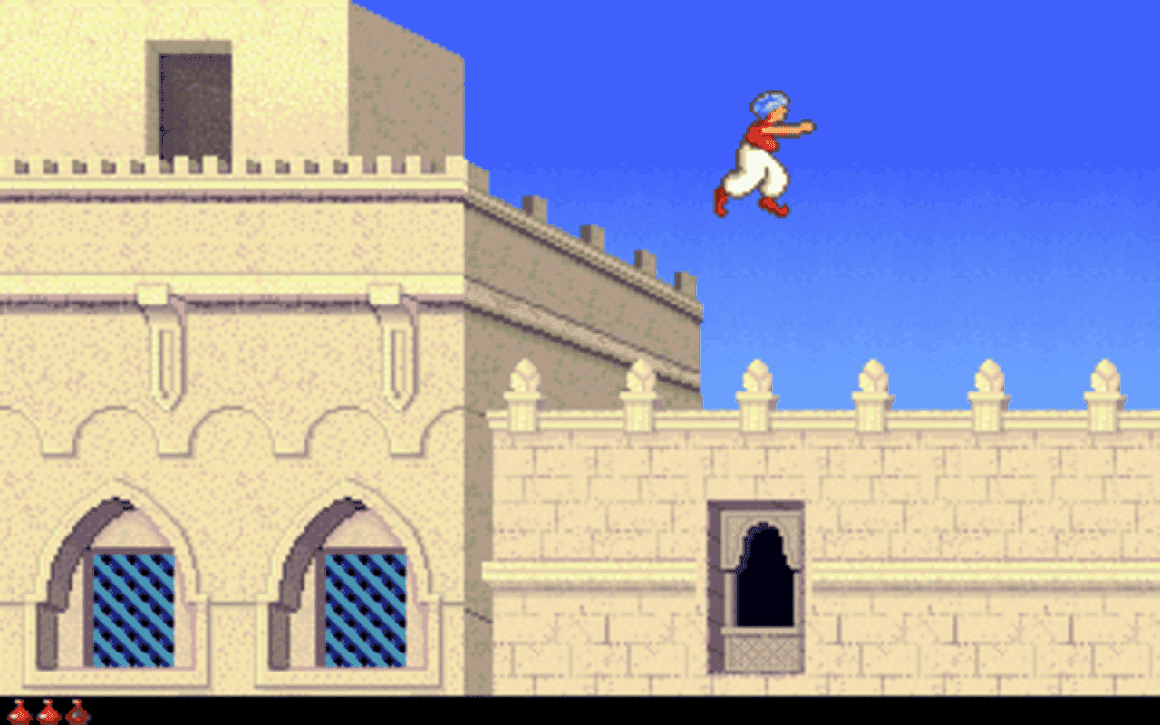 Gameplay screen of Prince of Persia 2: The Shadow & The Flame (3/8) Gameplay screen of Prince of Persia 2: The Shadow & The Flame (3/8)