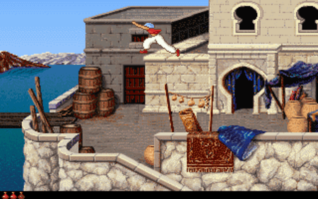 Gameplay screen of Prince of Persia 2: The Shadow & The Flame (6/8) Gameplay screen of Prince of Persia 2: The Shadow & The Flame (6/8)