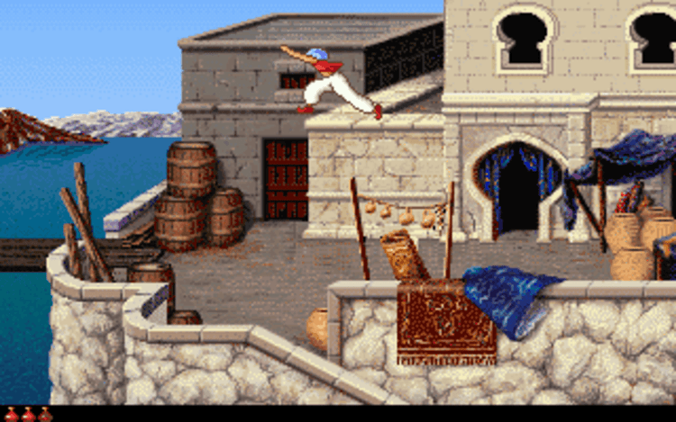 Gameplay screen of Prince of Persia 2: The Shadow & The Flame (6/8) Gameplay screen of Prince of Persia 2: The Shadow & The Flame (6/8)