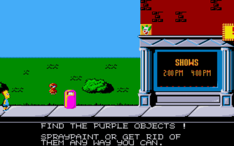 Gameplay screen of The Simpsons: Bart vs. the Space Mutants (2/8) Gameplay screen of The Simpsons: Bart vs. the Space Mutants (2/8)