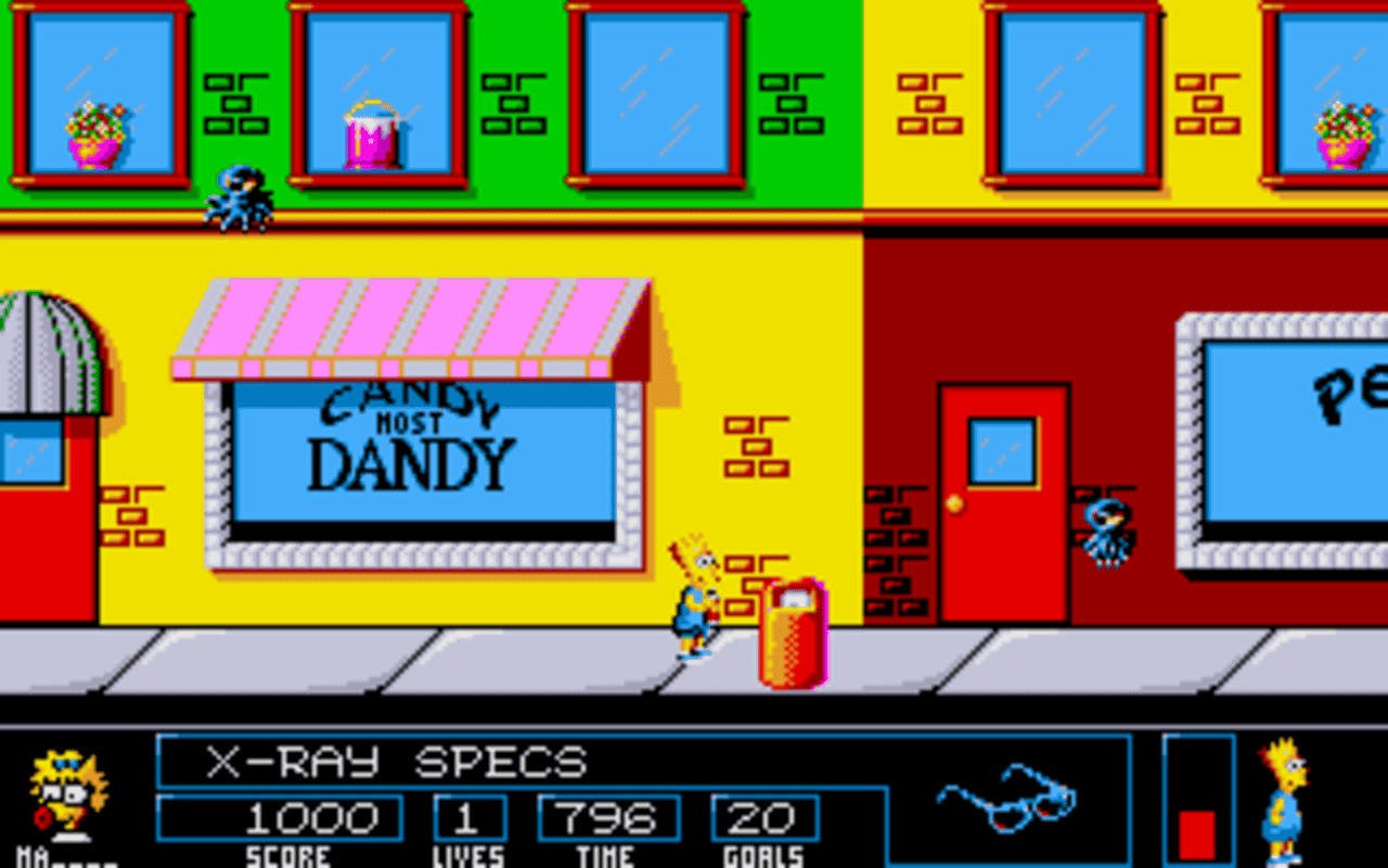 Gameplay screen of The Simpsons: Bart vs. the Space Mutants (5/8) Gameplay screen of The Simpsons: Bart vs. the Space Mutants (5/8)