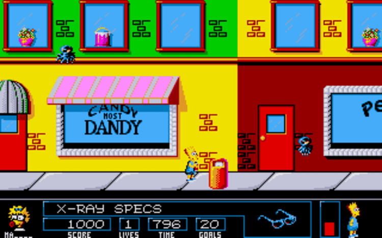 Gameplay screen of The Simpsons: Bart vs. the Space Mutants (5/8) Gameplay screen of The Simpsons: Bart vs. the Space Mutants (5/8)