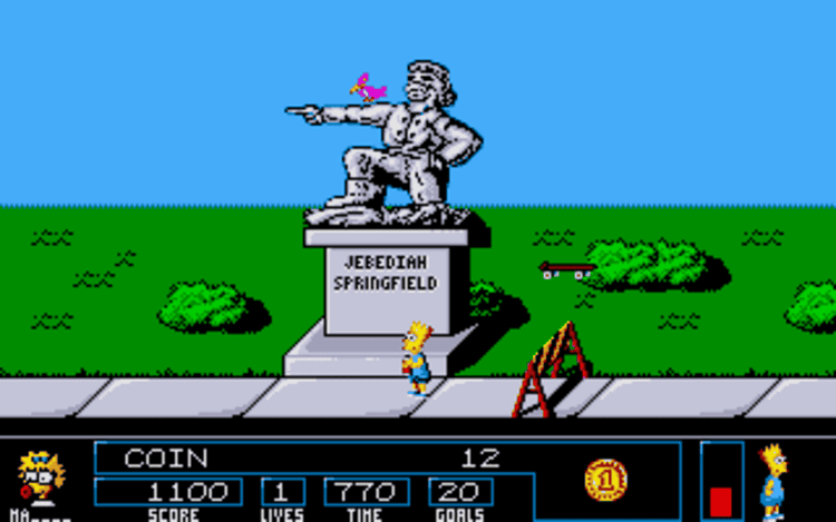 Gameplay screen of The Simpsons: Bart vs. the Space Mutants (6/8) Gameplay screen of The Simpsons: Bart vs. the Space Mutants (6/8)