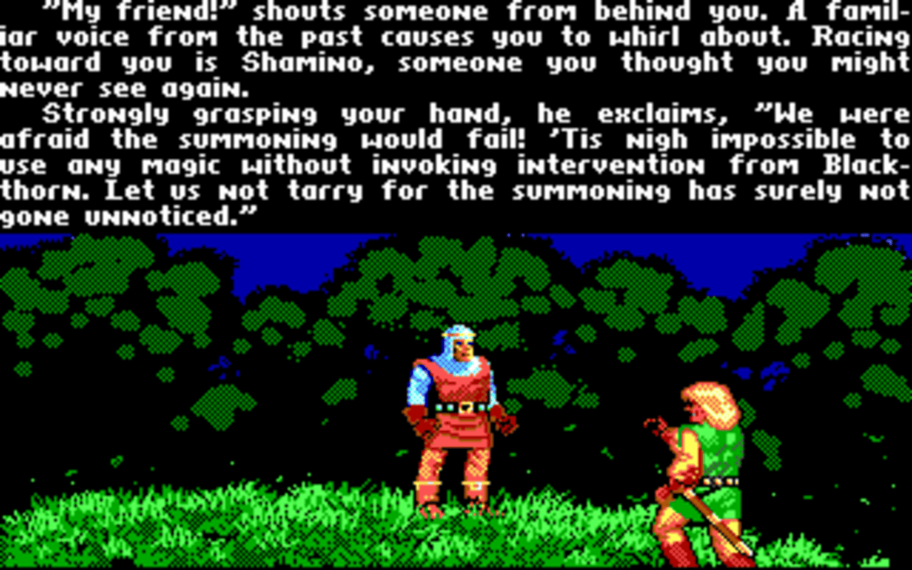 Gameplay screen of Ultima V: Warriors of Destiny (8/8) Gameplay screen of Ultima V: Warriors of Destiny (8/8)