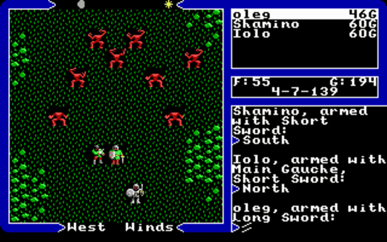 Gameplay screen of Ultima V: Warriors of Destiny (3/8) Gameplay screen of Ultima V: Warriors of Destiny (3/8)