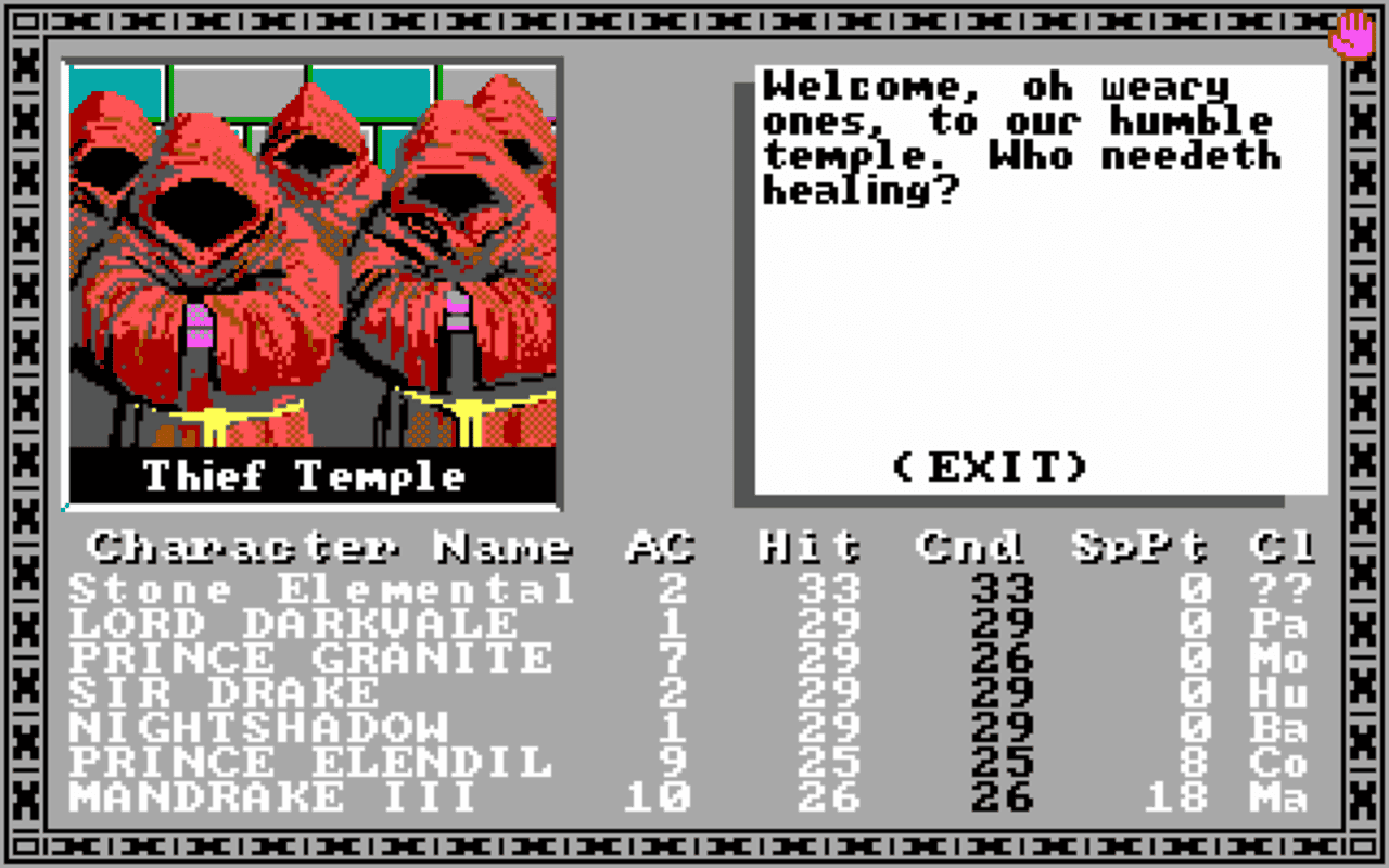 Gameplay screen of The Bard's Tale: Tales of the Unknown (5/8) Gameplay screen of The Bard's Tale: Tales of the Unknown (5/8)