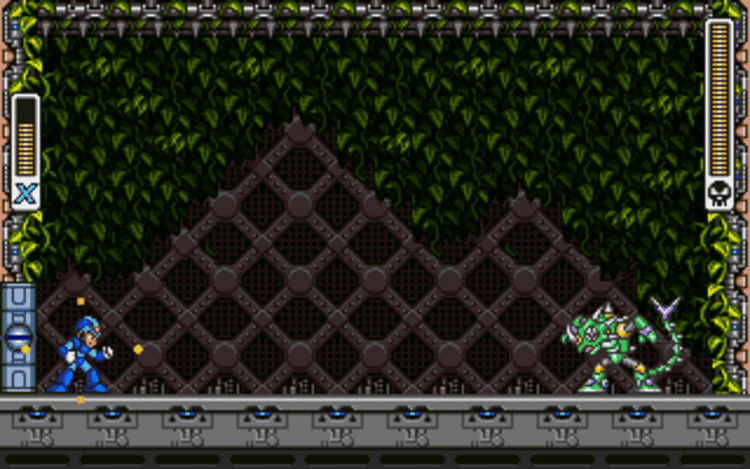 Gameplay screen of Mega Man X (7/8) Gameplay screen of Mega Man X (7/8)