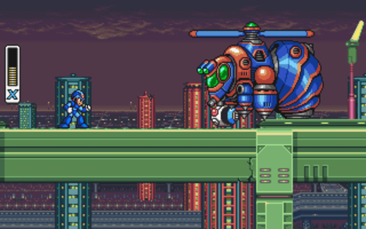 Gameplay screen of Mega Man X (2/8) Gameplay screen of Mega Man X (2/8)