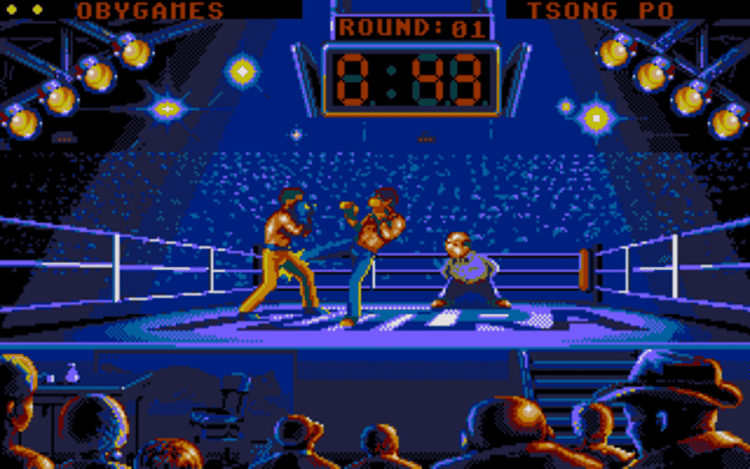 Gameplay screen of Best of the Best Championship Karate (6/8) Gameplay screen of Best of the Best Championship Karate (6/8)