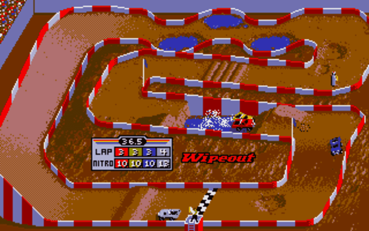 Gameplay screen of Ivan 'Ironman' Stewart's Super Off Road (6/8) Gameplay screen of Ivan 'Ironman' Stewart's Super Off Road (6/8)