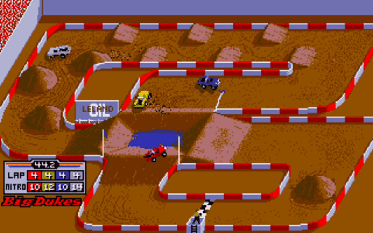 Gameplay screen of Ivan 'Ironman' Stewart's Super Off Road (7/8) Gameplay screen of Ivan 'Ironman' Stewart's Super Off Road (7/8)