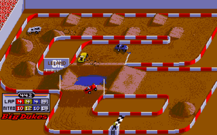 Gameplay screen of Ivan 'Ironman' Stewart's Super Off Road (7/8) Gameplay screen of Ivan 'Ironman' Stewart's Super Off Road (7/8)