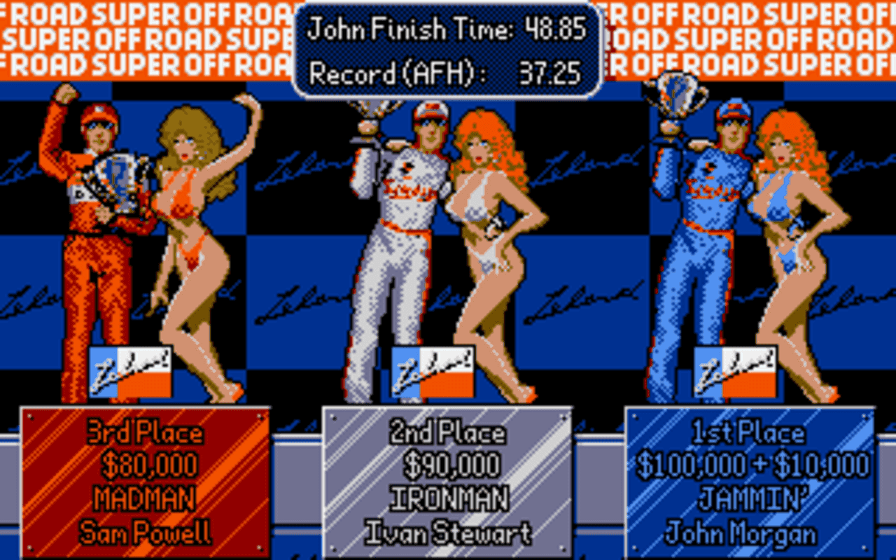 Gameplay screen of Ivan 'Ironman' Stewart's Super Off Road (5/8) Gameplay screen of Ivan 'Ironman' Stewart's Super Off Road (5/8)