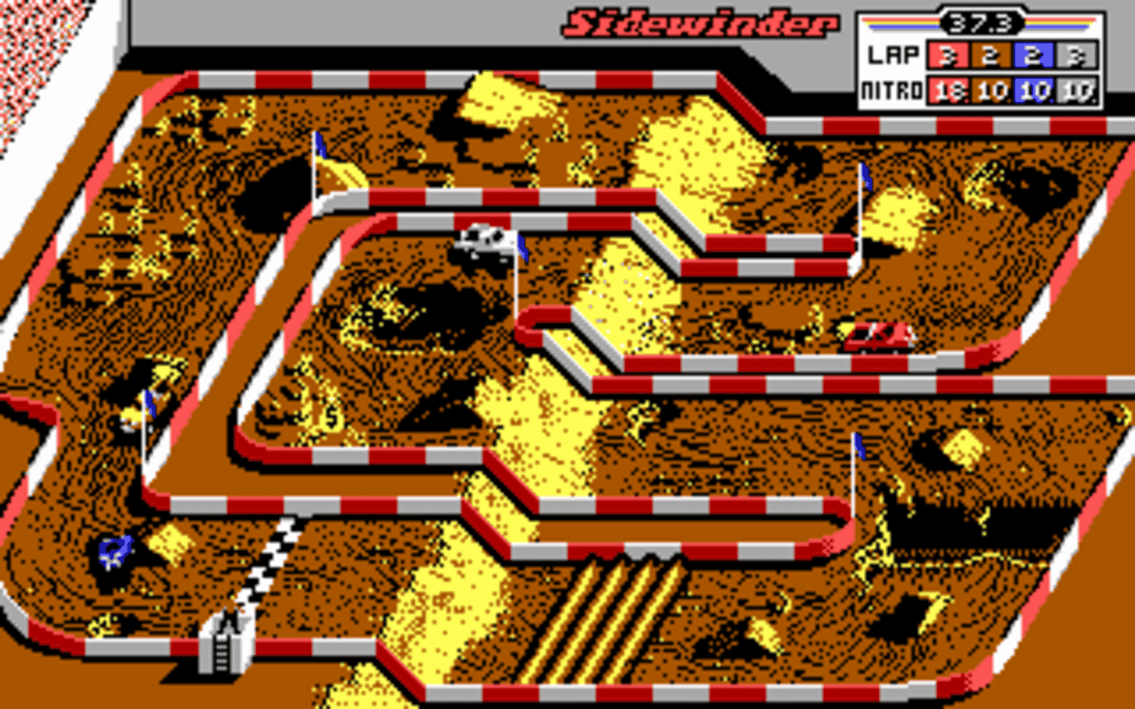 Gameplay screen of Ivan 'Ironman' Stewart's Super Off Road (8/8) Gameplay screen of Ivan 'Ironman' Stewart's Super Off Road (8/8)