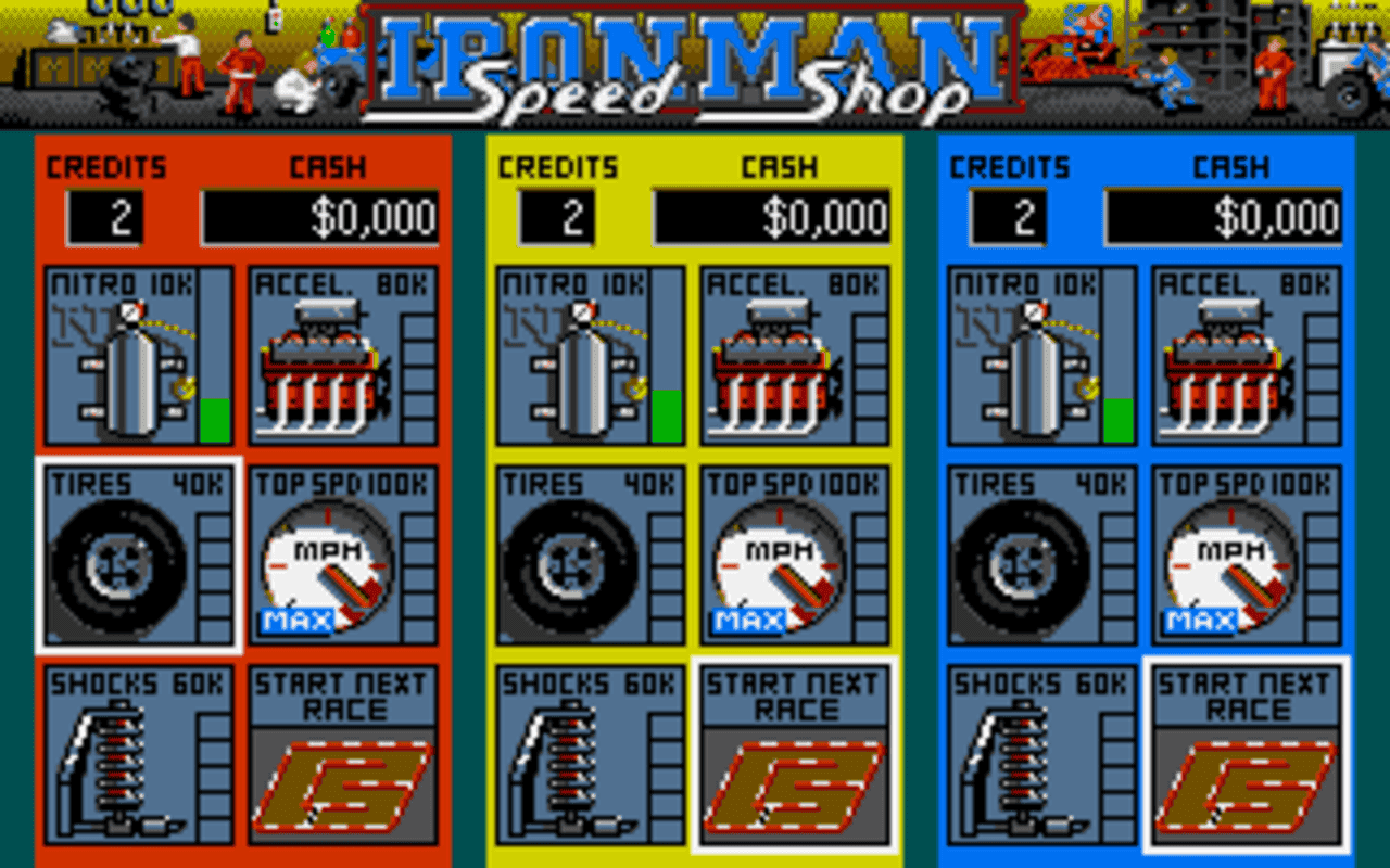 Gameplay screen of Ivan 'Ironman' Stewart's Super Off Road (3/8) Gameplay screen of Ivan 'Ironman' Stewart's Super Off Road (3/8)