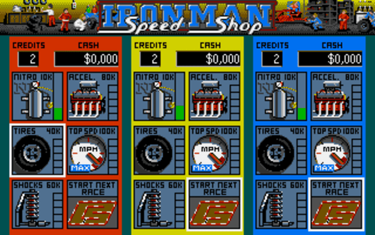 Gameplay screen of Ivan 'Ironman' Stewart's Super Off Road (3/8) Gameplay screen of Ivan 'Ironman' Stewart's Super Off Road (3/8)