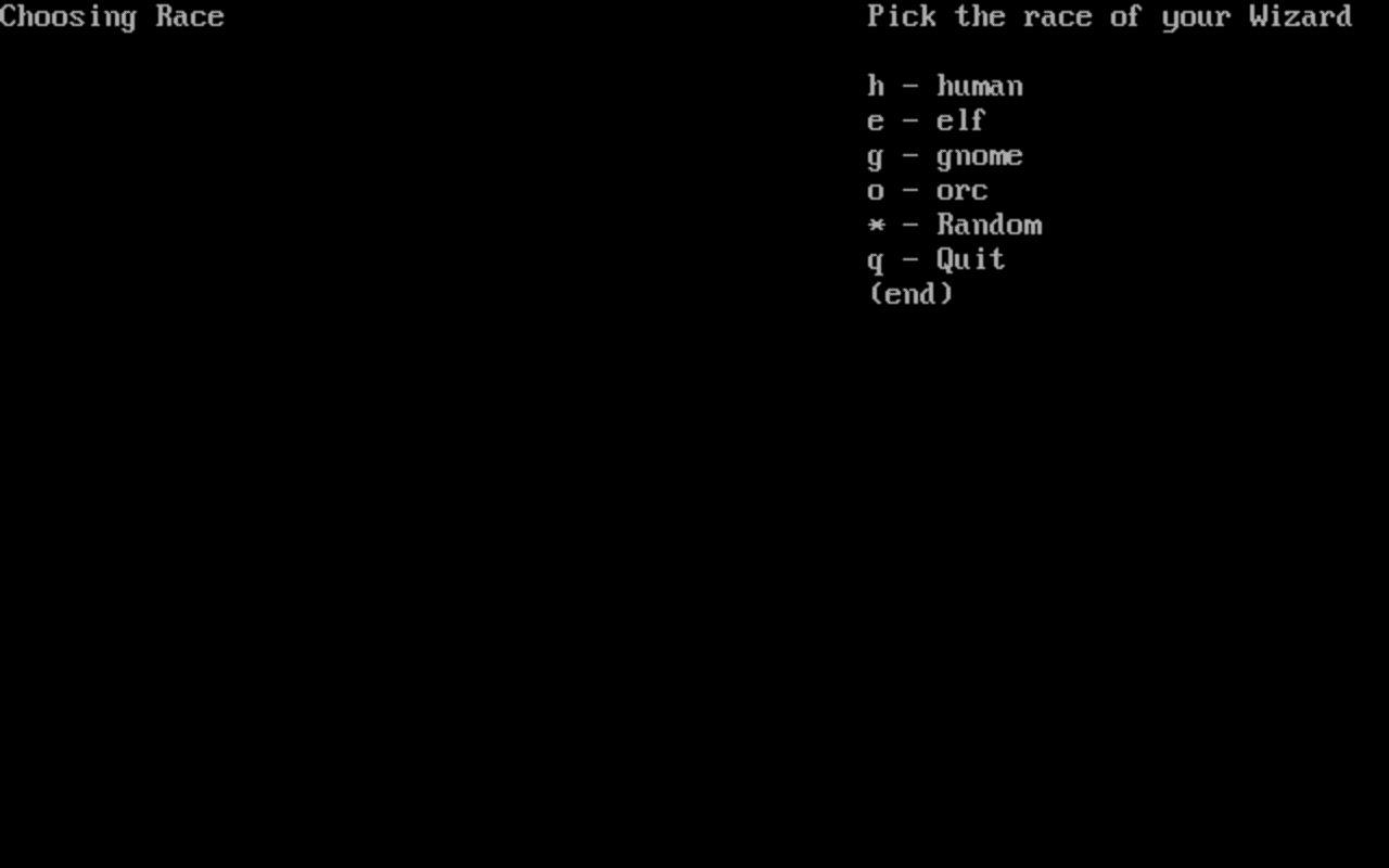 Gameplay screen of NetHack (3/8) Gameplay screen of NetHack (3/8)