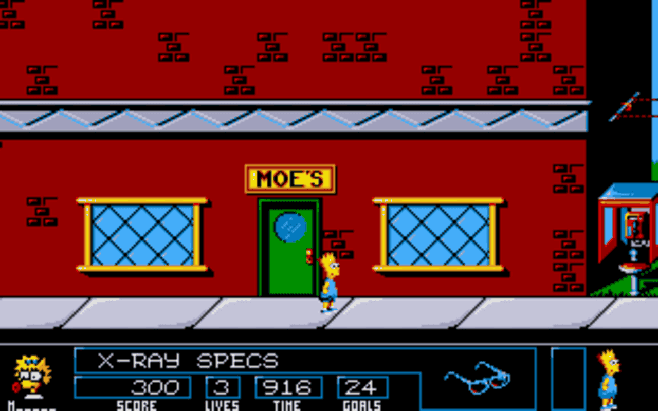 Gameplay screen of The Simpsons: Bart vs. the Space Mutants (3/8) Gameplay screen of The Simpsons: Bart vs. the Space Mutants (3/8)