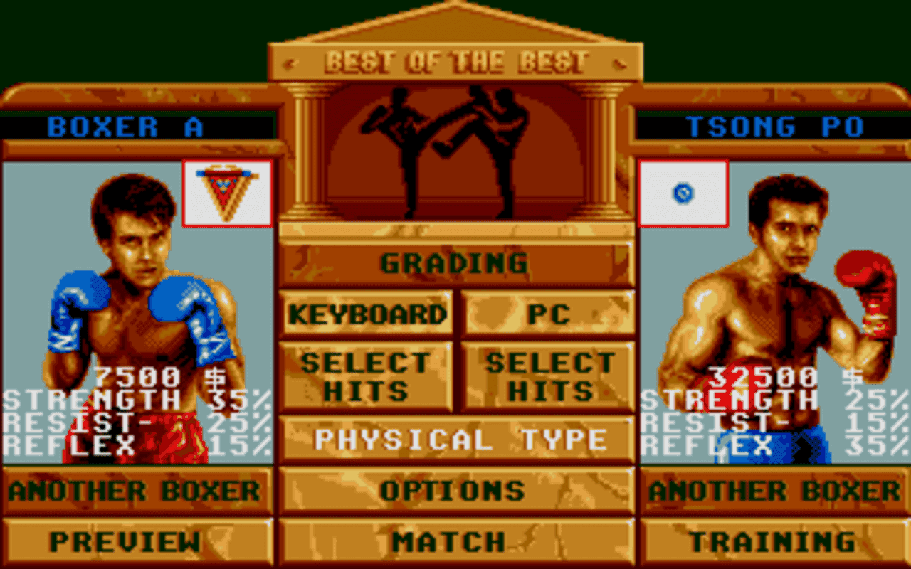 Gameplay screen of Best of the Best Championship Karate (2/8) Gameplay screen of Best of the Best Championship Karate (2/8)