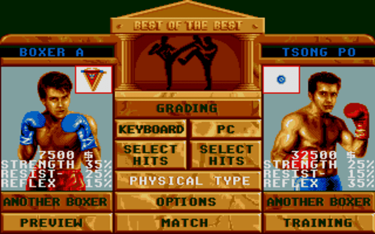 Gameplay screen of Best of the Best Championship Karate (2/8) Gameplay screen of Best of the Best Championship Karate (2/8)